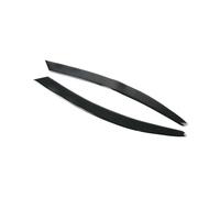 Convient pour Audi A6 C6 4F 2004 2005 2006 2007 2008 2009 2 pièces garniture de sourcil de phare de voiture noir piano couverture de paupière Eyelash Decoration Styling Sticker