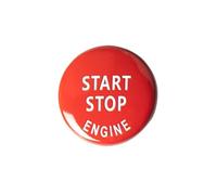 Convient pour BMW Série E Voiture Démarrage Arrêt Bouton Poussoir Moteur Interrupteur D'allumage Capuchon Couvercle De Clé Remplacement 3 X1 X5 X6(Red)