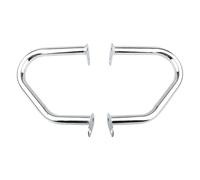 Convient pour Bonneville T120 Thruxton 1200 Thruxton R Street Cup Convient pour Twin Bonneville Barres de protection moteur Barre de pare-chocs Corps Cadre Kit Pare carters pour(Silver)