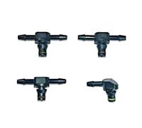 Convient Pour Bosch 110 4 Pièces Connecteur De Tuyau De Retour D'injecteur De Carburant Diesel À Rampe Commune Fuite De Tuyau En T Tuyau En L(3xT 1xL)