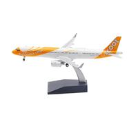 Convient pour Compagnie Aérienne Flyscoot Singapour A321NEO 9V-NCA Jouet Modèle d'avion Alliage sous Pression 1 200 Ensemble de Jeu de Passe-Temps Miniature