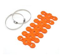 Convient pour convient pour Honda, tuyau d'échappement de moto, isolation thermique, protection anti-brûlure, housse de protection Bouclier Thermique(Orange)