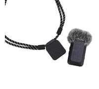 Convient pour DJI Mic Mini 2 Sangle tour de cou magnétique réglable avec support récepteur caché, cordon anti-perte pour émetteur de microphone sans fil