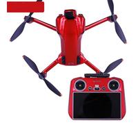 Convient pour DJI Mini 5 Pro le Kit d'autocollants décoratifs fluorescents, film de protection Autocollant Imperméable pour Autocollant de Peau pour DJI Mini 5 Pro Drone et Contrôleur (Rouge-RC2)