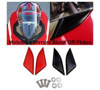 Convient pour Ducati V2 V4 Panigale S R Superleggera Speciale ABS 2018-2024 rétroviseurs de moto blocage plaques miroir Base trou bouchons noir