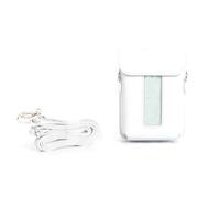 Convient pour étui d'imprimante Polaroid Mini Link 3, sac en cuir PU, bandoulière de rangement à l'épaule, blanc, 1pcs