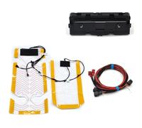 Convient pour Golf MK8,ensemble de chauffage de siège arrière, panneau de commande de chauffage AC, coussin chauffant 5HG 907 049 A 19D 963 555 B 557B Bouton climatisation(Set)