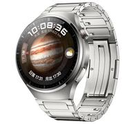 Convient pour Huawei Watch5 ultra-léger pur titane tête convexe en forme de I mince titane métal bracelet de montre à dégagement rapide 20 mm/22 mm, argent 03,20 mm