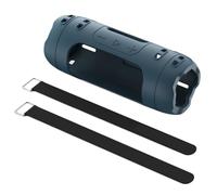 Convient pour J-BL Flip 7 Étui de Protection en Silicone Couverture complète Antichoc Résistant aux Rayures avec Découpes de Bouchon Anti-poussière pour Le Son (Bleu)