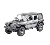 Convient pour Jeep Wrangler Off-Road 1:22 Modèle De Voiture en Alliage Moulé sous Pression Son Et Lumière Décorations Intérieures pour La Maison(Silver)