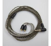 Convient pour la ligne de mise à niveau du câble pour casque plaqué argent Shure SE535 SE215E846 UE900 W40