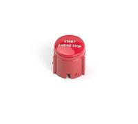 Convient pour Land Range Rover Sports Discovery 4 voiture démarrage arrêt bouton interrupteur couvercle bouton de démarrage à une touche moteur(Red)
