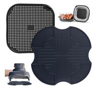 Convient pour les accessoires Ninja Crispy Air Fryer - Coussinets chauds en silicone - Filet de protection anti-éclaboussures - 2 accessoires de machine - Accessoires Ninja Crispi - Tapis réutilisable