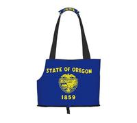 Convient pour les petits chiens et chats, sac à bandoulière portable imprimé drapeau de l'État de l'Oregon, sac à bandoulière pour animal de compagnie