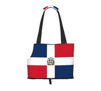 Convient pour les petits chiens et chats, sac à bandoulière portable imprimé en République dominicaine, sac à bandoulière pour le shopping et les voyages. Sac à double usage