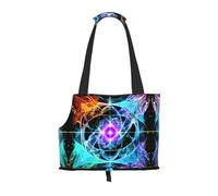 Convient pour les petits chiens et chats, sac de courses et de voyage, sac à bandoulière portable imprimé en huit dimensions, pour animaux de compagnie