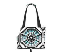 Convient pour les petits chiens et chats, shopping et voyage, sac à double usage, sac à bandoulière imprimé octogonal, portable, pour animaux de compagnie,