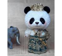 Convient pour les poupées tendance de 17 cm, les jupes de princesse nobles, les vêtements couronnes, les poupées non incluses (pierre verte)