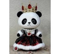 Convient pour les poupées tendance de 17 cm, les jupes de princesse nobles, les vêtements couronnes, les poupées non incluses (rose nuit foncée)