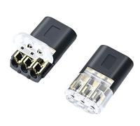 Convient pour les réparations d'urgence, Double Wire Plug in Connector with Locking Buckle, Flame Retardant Locking Wire Quick Connectors, Home and Automotive Wiring, Easy to Use (50)