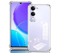 Convient pour les téléphones : Coque de téléphone transparente, résistante aux chocs de niveau militaire, anti-jaunissement, étui de protection transparent antichoc (transparent) Vivo Y15S 2021/Y15A,v