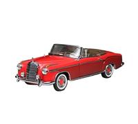 Convient pour Mercedes-Benz 1960 220 SE Sunstar Cabriolet 1:18 Modèle Statique en Alliage Moulé sous Pression Décoration De Maison De Collection(Red)