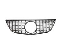 Convient pour Mercedes Benz Classe B W245 2009-2011 B160 B180 B200 B250 Grille de calandre style diamants noirs chromés(GTR-Silver)