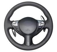 Convient pour Nissan 370Z 2009-2020, Housse de Volant à Points, Housse de Volant de Voiture Noire, enveloppe en Cuir de Volant, Accessoires de Voiture