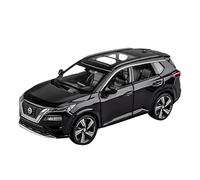 Convient pour Nissan X-Trail SUV Off-Road 1/32 Modèle en Alliage Moulé sous Pression Simulation Collection Décoration Statique(Black)