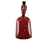 Convient pour pendentif cinabre naturel - Collier de sable en cristal minéral pour couples, cadeau pour le transfert de l'année natale