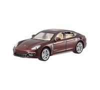 Convient pour : Porsche Panamera Coupé 1:24 Modèle De Voiture en Alliage Ornement Souvenir De Collection Audio De Voiture Lumières(Red)
