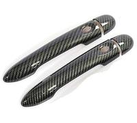 Convient pour Renault, Alpine Vision A110 2017 2018 2019 2020 2021 en fibre de carbone pour poignée de porte de voiture (noir 2 portes sans clé, 2 boutons) (noir 2 portes sans clé, 2 boutons)