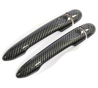 Convient pour Renault, Alpine Vision A110 2017 2018 2019 2020 2021 en fibre de carbone pour poignée de porte de voiture (noir 2 portes sans clé, 2 boutons) (noir 2 portes sans clé)