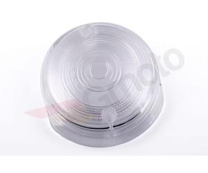Convient pour Simson S51 ETZ - Capuchon de clignotant avant pour clignotant rond blanc