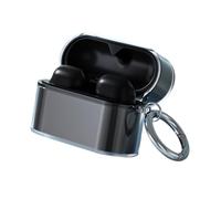 Convient pour So-NY WF-1000XM6 étui d'écouteur, Couverture TPU Ultra-Mince avec adsorption de Pression négative,Anti-Choc,Anti-poussière,Prend en Charge la Charge sans Fil (Noir)