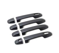 Convient pour Subaru pour Forester SK 2018, 2019, 2020 et 2021 - Garniture de poignée de porte latérale décorative - Accessoires extérieurs chromés (argent) (fibre de carbone)