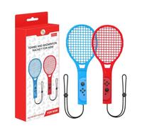 Convient pour Switch Sports Tennis Racket NS Mario Body Game Tennis Racket Red and Blue
