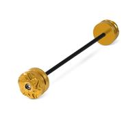 Convient pour Tracer 9 GT Tracer 9Gt 9GT 2021-2025 Essieu Avant arrière Fourche Roue Crash Slider Chute Protecteur Pad Équipement Protection Moto Protection Contre Les C(Ront Gold)