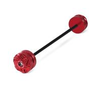 Convient pour Tracer 9 GT Tracer 9Gt 9GT 2021-2025 Essieu Avant arrière Fourche Roue Crash Slider Chute Protecteur Pad Équipement Protection Moto Protection Contre Les C(Front Red)