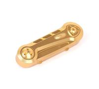 Convient pour Vespa GTS300 pour Sprint 150 Primavera, Couvercle de Bras Suspension Roue Avant Moto, Protection culbuteur Frein Couvercle de Protection de Disque(Copper with Logo)