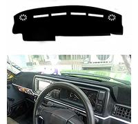 Convient pour Volkswagen VW Golf Jetta Mk2 GTI intérieur Tableau de Bord Couvre Anti-dérapant Protection UV Tableau de Bord Couverture, RHD Fil Noir