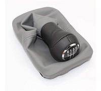 Convient pour VW Coccinelle 1998 1999 2000 2001 2002 2003 2004 2005 2006 2007 2008 2009 2010 Nouveau pommeau de Levier de Vitesse à 5 Vitesses Botte en Cuir (nom de Couleur: Grey Giator) -Grey_Giator