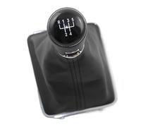 Convient pour VW Passat B6 B7 CC 3C R36 TDI TFSI TSI 2006 2017 2018 2019 2010 2011 2012 2013 2014 2015 5 vitesses en cuir synthétique avec pommeau de levier de vitesse chromé