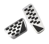 Convient pour Wrangler JL 2018-2020 2021 JK 2007-2017 en acier inoxydable - Pédales d'accélérateur de frein de voiture antidérapantes - Ensemble de housses de pédale de voiture manuelle (07-17) (18-20