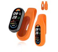 Convient pour Xiaomi Smart Band 9/10/8, coque de protection en silicone, design à clip portable, s'adapte confortablement sans tomber, trous précis, anti-chute et anti-rayures, lavable