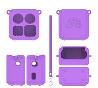 Convient pour Yoto Mini, étui de Protection en Silicone pour Lecteur Audio, Housse Anti-poussière avec Cordon et Accessoires (Violet)