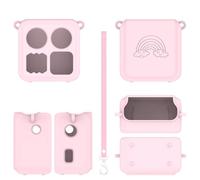 Convient pour Yoto Mini, étui de Protection en Silicone pour Lecteur Audio, Housse Anti-poussière avec Cordon et Accessoires (Rose)