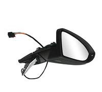 Convitex Rétroviseur Extérieur Complet Pour Vw Golf 7 Droite, Électrique, Convex, Chauffé, à Peindre, Repliable Électrique, Clignotants Latéraux, 13 Pins, Accessoires Voiture Avec fonction mémoire