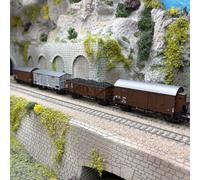 Convoi de 4 wagons 2 essieux, ÖBB / FS, Ep. III - MARKLIN 46564 - HO 1/87