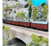 Convoi de 5 wagons de marchandises, DB, Ep III - MARKLIN 48825 - HO 1/87